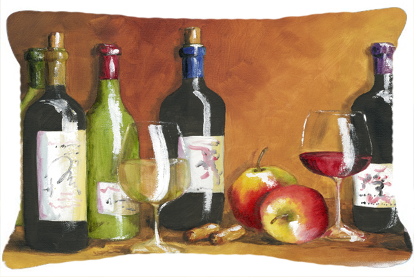Wine by Malenda Trick Fabric Decorative Pillow