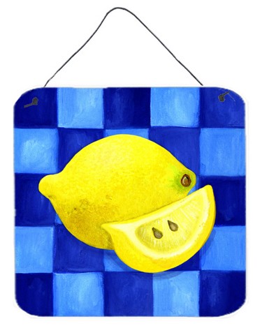 Lemon in Blue by Ute Nuhn Wall or Door Hanging Prints