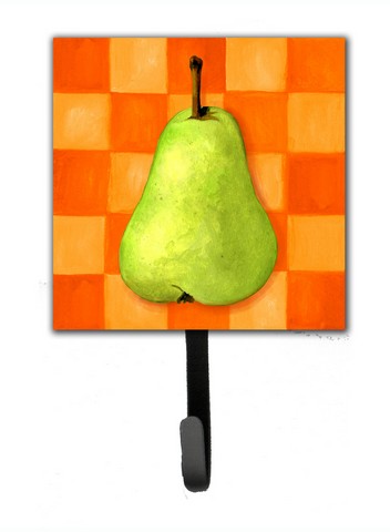 Pear in Orange by Ute Nuhn Leash or Key Holder