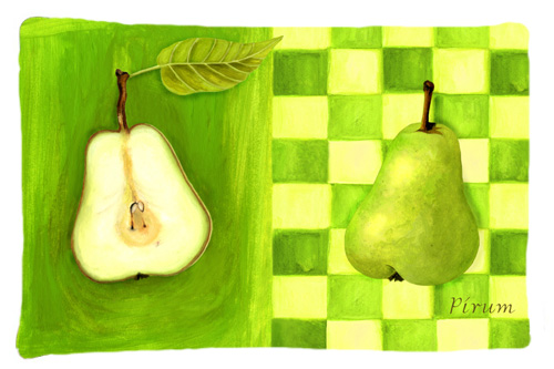 Pear by Ute Nuhn Fabric Standard Pillowcase