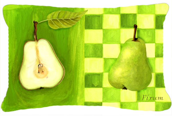 Pear by Ute Nuhn Fabric Decorative Pillow