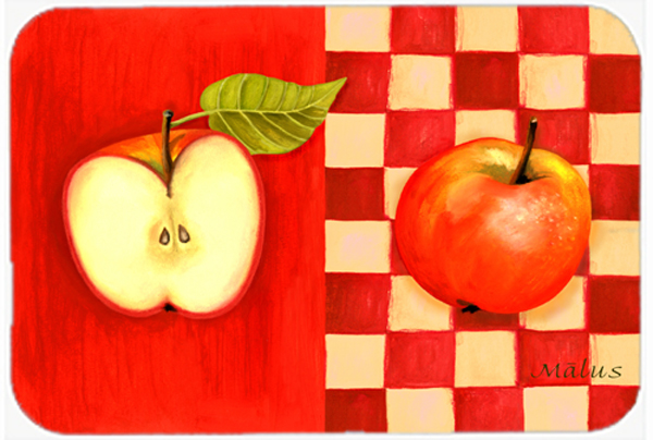 Picture of Carolines Treasures WHW0122LCB Apple by Ute Nuhn Glass Large Cutting Board