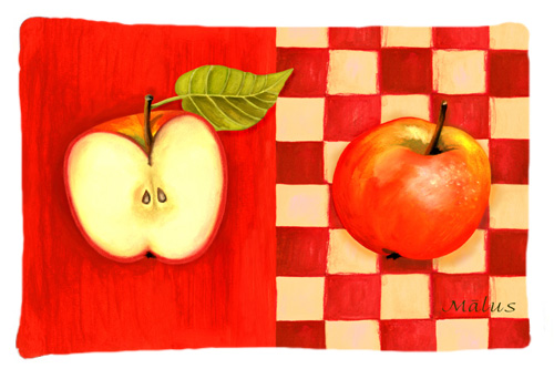 Apple by Ute Nuhn Fabric Standard Pillowcase