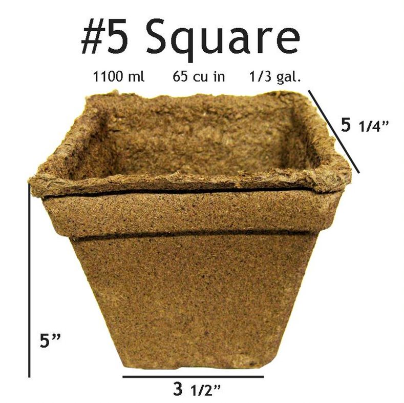 Picture of CowPots #5 Square Pot - 192 pots