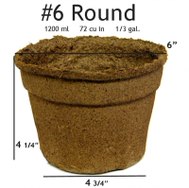 CowPots #6 Round Pot - 42 pots