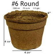 No 6 Round Pot - 108 pots