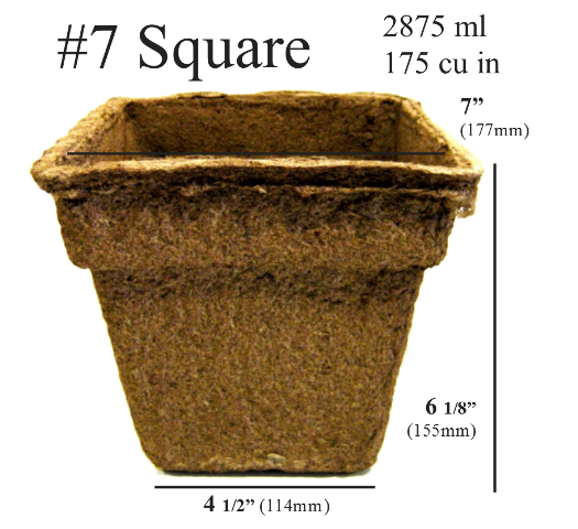 Picture of CowPots #7 Square Pot - 90 pots