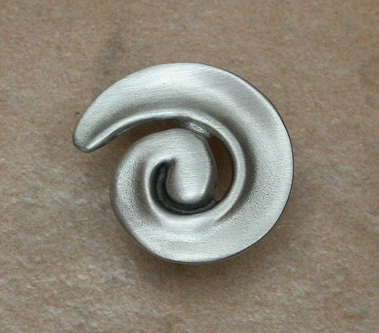 Spiral Swirl Knob- Satin