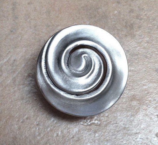 Circle Spiral Knob- Shiny