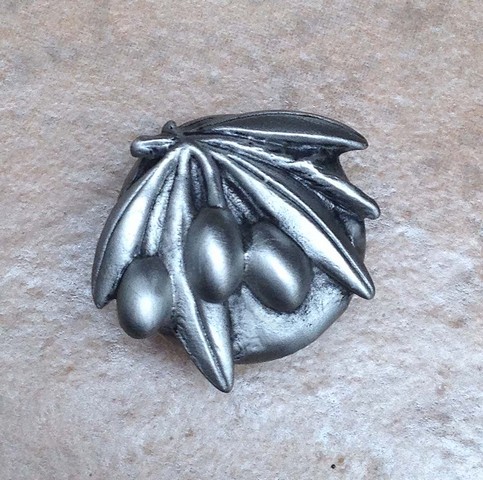 Olive Branch Knob- Shiny