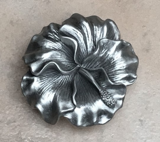 Large Hibiscus Knob- Shiny