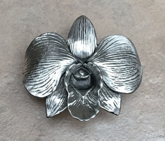 Large Orchid Knob- Shiny
