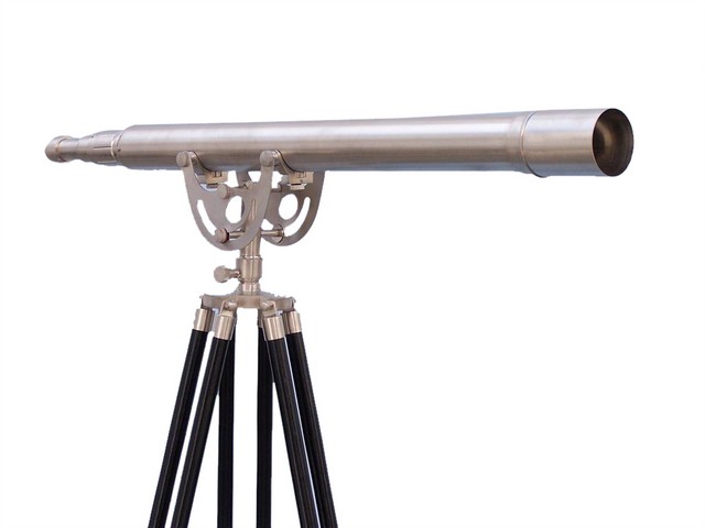 ST-0148-BN Floor Standing Brushed Nickel Anchormaster Telescope, 65 in.
