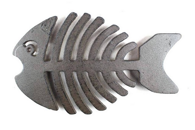 Cast Iron Fish Bone Trivet, 11 in.