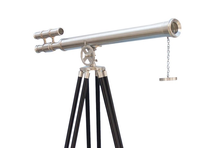 ST-0124-BN Floor Standing Brushed Nickel Griffith Astro Telescope- 65 in.