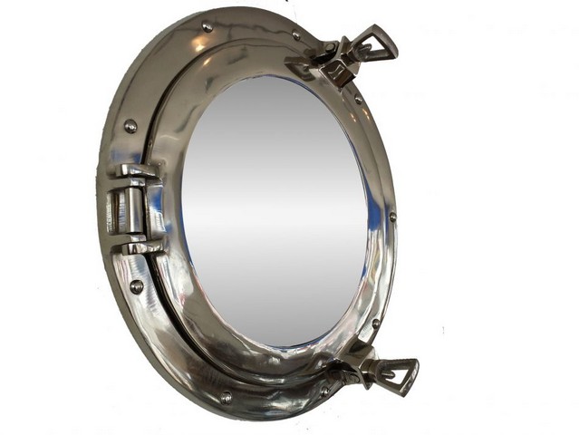 AL48610C-W Deluxe Class Chrome Porthole Window- 17 in.