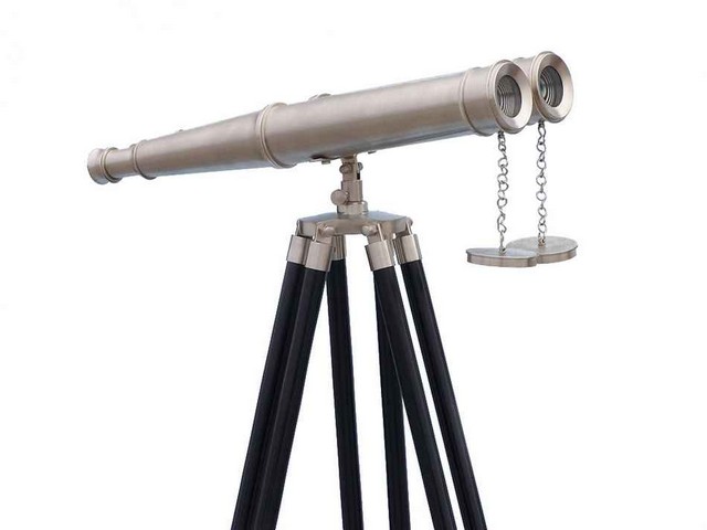 Bl-0311-BN Floor Standing Admirals Brushed Nickel Binoculars- 62 in.
