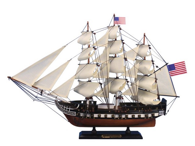 Picture of Handcrafted Decor Constitution 20 - Rico Wooden USS Constitution Tall Model Ship- 24 in.