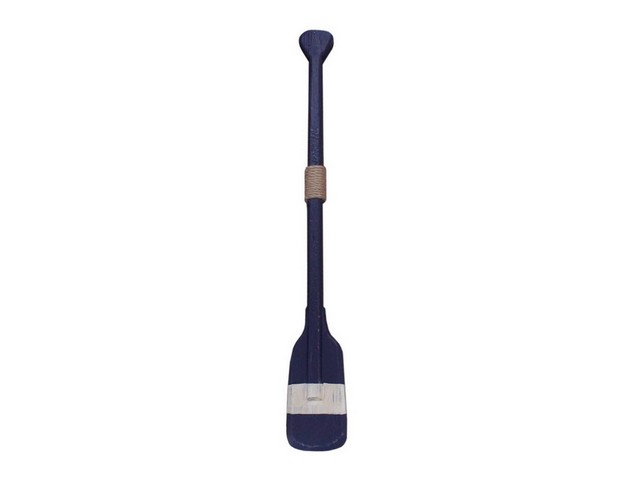 Wooden Pembrooke Decorative Squared Rowing Boat Oar with Hooks- 24 in.