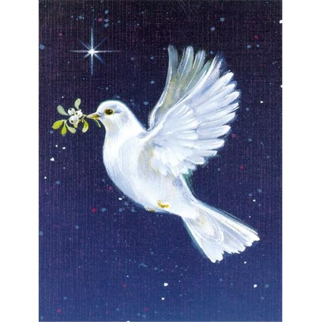 Peace Dove with the Olive Branch Flag Canvas House Size