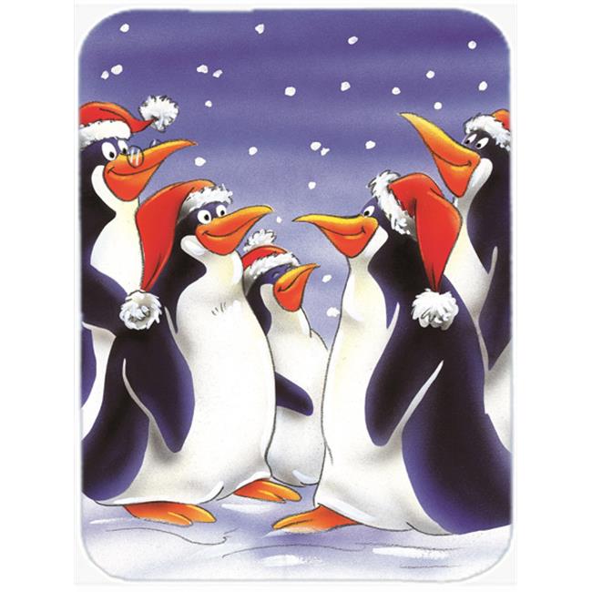 Carolines Treasures AAH7264LCB Holiday Penguins Glass Large Cutting Board
