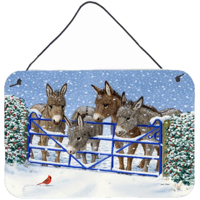 Carolines Treasures ASA2209DS812 Donkeys & Cardinal Wall or Door Hanging Prints