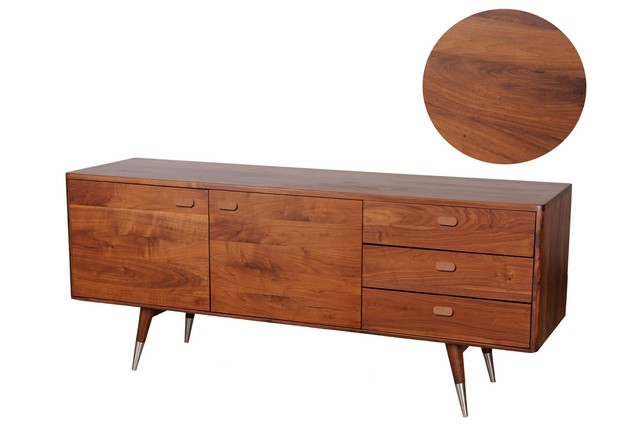 CB-1023-03 Sienna Sideboard- Walnut- Small- Brown -  Moes Home Collection