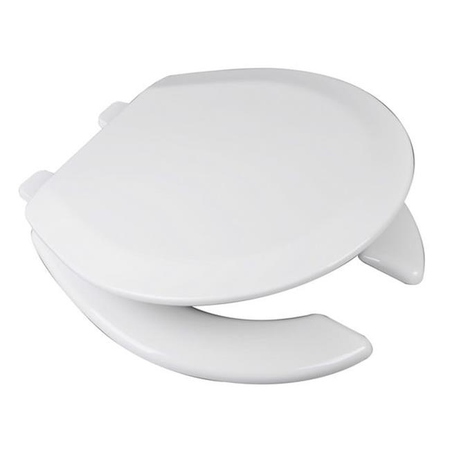 Plumbing Technologies 1F1R4-00 Deluxe Molded Round Wood Open Front- White