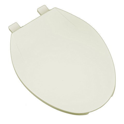 3F1E1-02 Deluxe Plastic Elongated Front Contemporary Design Toilet Seat- Linen & Biscuit