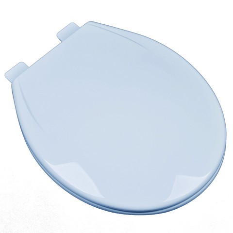 2F1R6-40 Slow Close Plastic Round Front Contemporary Design Toilet Seat- Dresden Blue