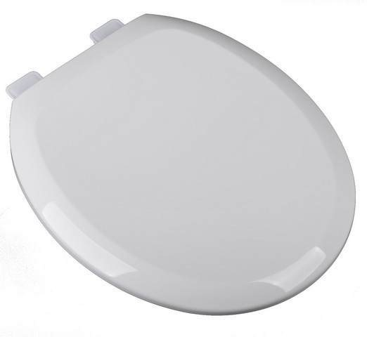 2F1R8-00 Slow Close Premium Plastic Round Toilet Seat- White
