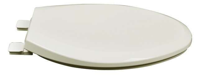 2F1E8-02 Slow Close Premium Plastic Elongated Toilet Seat- Linen & Biscuit