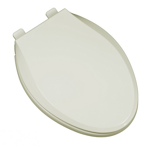 2F1E10-01 Heavy Duty Commercial Weight Slow Close Premium Plastic Elongated Toilet Seat- Bone
