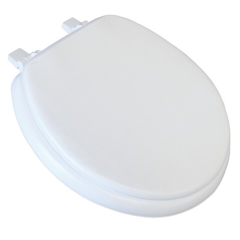 Picture of Plumbing Technologies 6F1R1-00 Deluxe Soft Round Toilet Seat- White