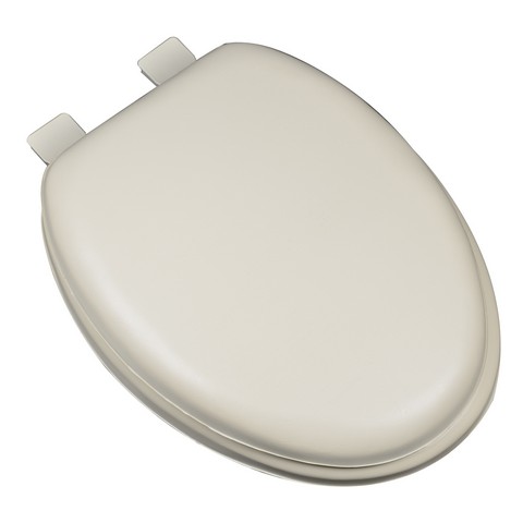 Picture of Plumbing Technologies 6F1E2-01 Premium Soft Elongated Toilet Seat- Bone