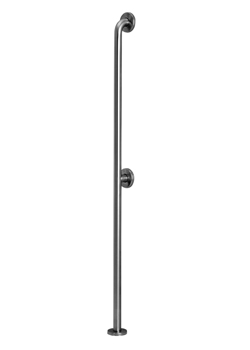 52 in. Floor to Wall Straight Stainless Steel Grab Bar