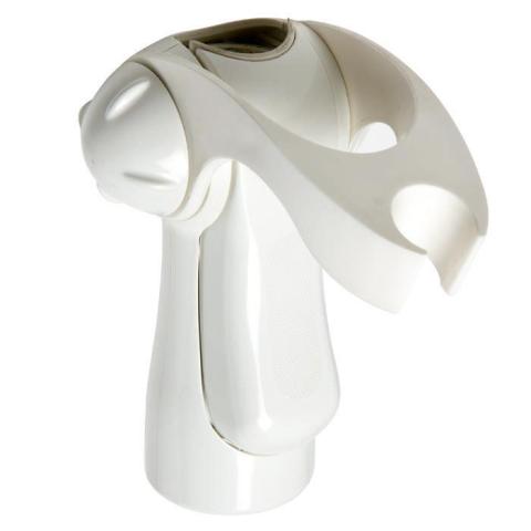 ADA Ergonomic Sliding Hand Shower Holder, White