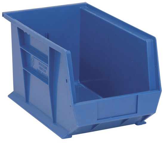 Ultra Stack & Hang Bin, Blue - 13.62 x 8.25 x 8 in.