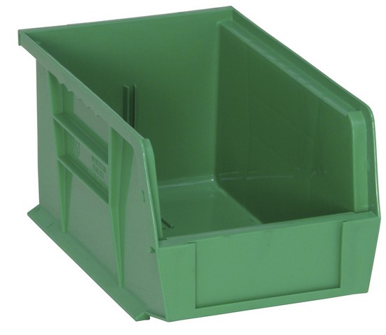 Ultra Stack & Hang Bin, Green - 9.25 x 6 x 5 in.