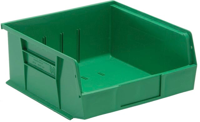 Ultra Stack & Hang Bin, Green - 10.87 x 11 x 5 in.