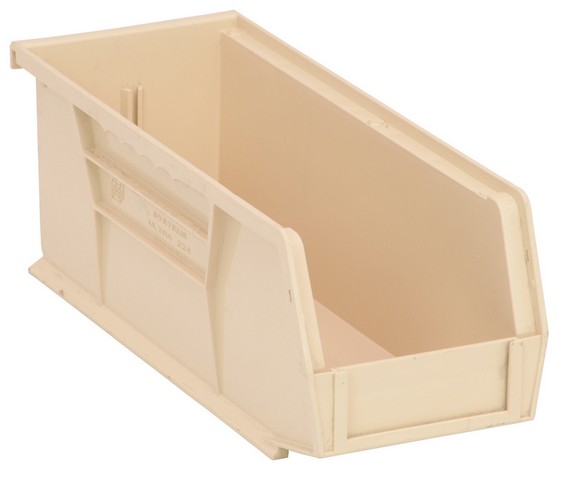 Quantum Storage  Ultra Stack & Hang Bin- Ivory - 10.87 x 4.12 x 4 in.