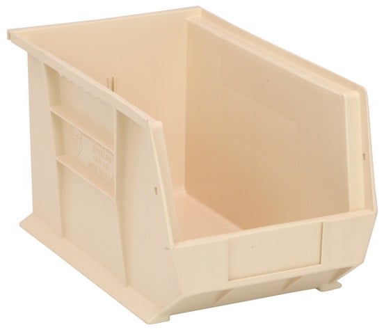 Ultra Stack & Hang Bin, Ivory - 13.62 x 8.25 x 8 in.