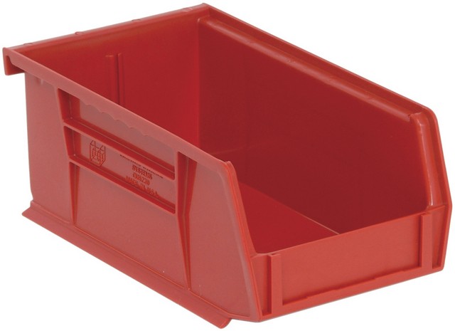 Ultra Stack & Hang Bin, Red - 7.37 x 4.12 x 3 in.