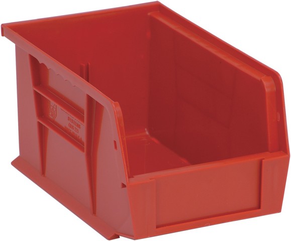 Ultra Stack & Hang Bin, Red - 9.25 x 6 x 5 in.