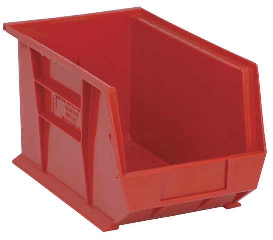 Ultra Stack & Hang Bin, Red - 13.62 x 8.25 x 8 in.