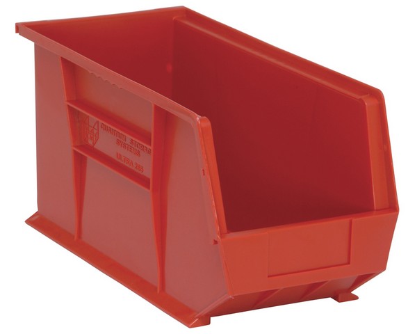 Ultra Stack & Hang Bin, Red - 18 x 8.25 x 9 in.