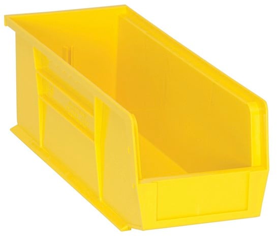 Ultra Stack & Hang Bin, Yellow - 14.75 x 5.5 x 5 in.