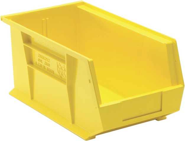 Ultra Stack & Hang Bin, Yellow - 14.75 x 8.25 x 7 in.