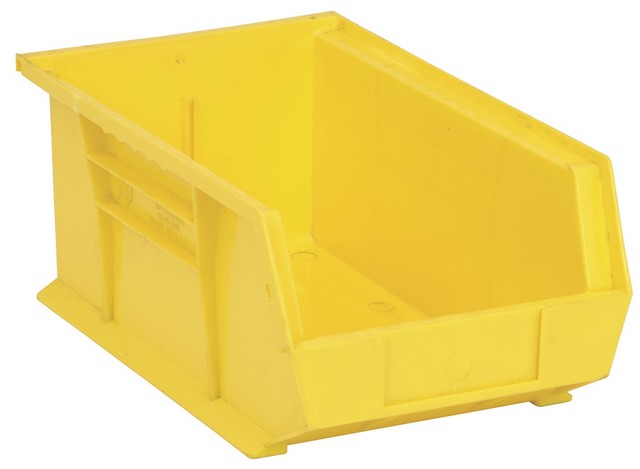 Ultra Stack & Hang Bin, Yellow - 13.62 x 8.25 x 6 in.