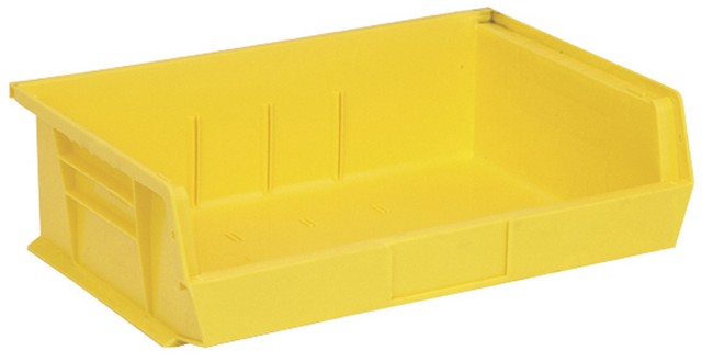 Ultra Stack & Hang Bin, Yellow - 10.87 x 16.5 x 5 in.